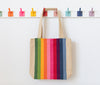 Garza Marfa Pink Spectrum Stripe Tote