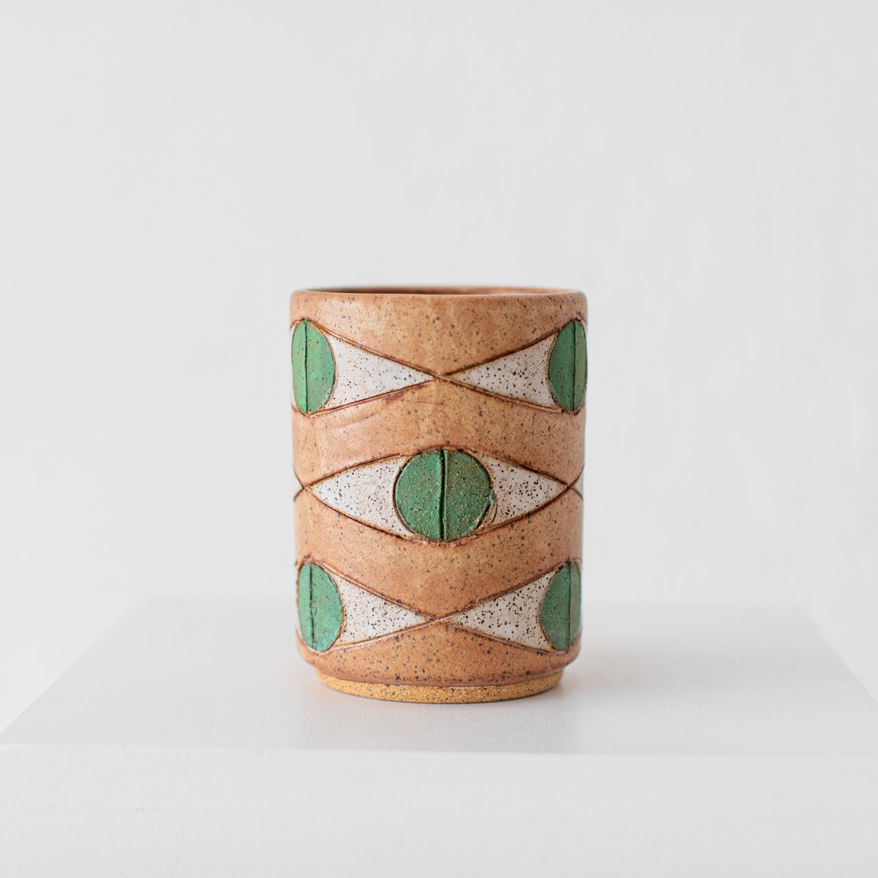 Matthew Ward Felix Tumbler - Rust and Teal Green Eye Tumbler
