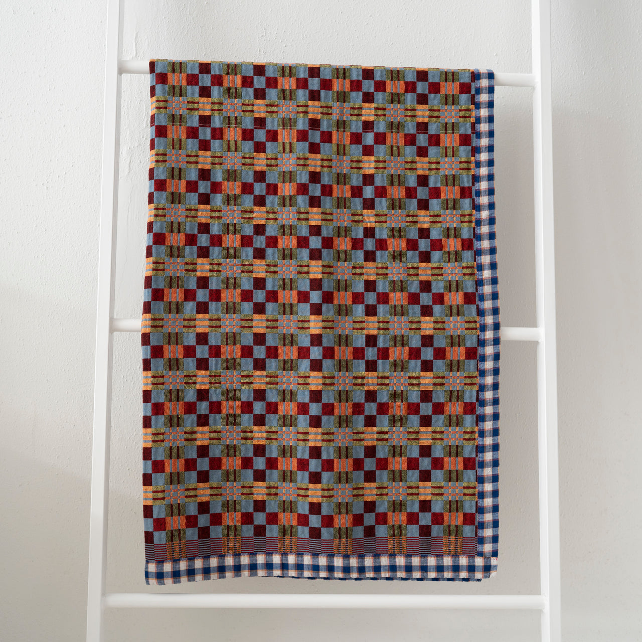 Gregory Parkinson Assamese Blanket: Frosted Petal Flower