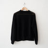 Proche Pointelle Crewneck Sweater - Black