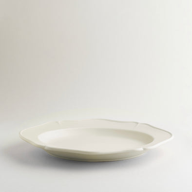 R+D LAB Festone Oval Serving Plate - Almond