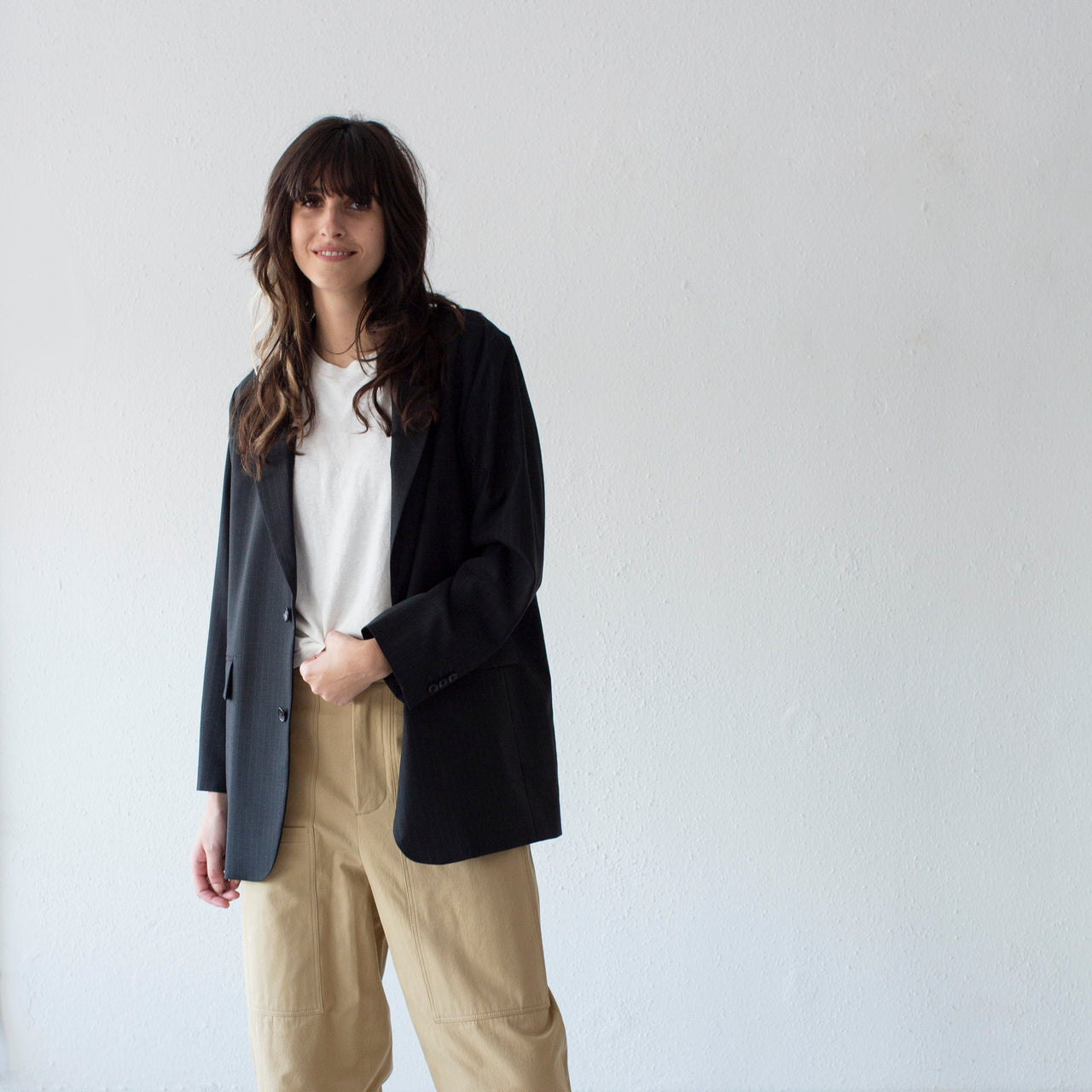 Nicholson & Nicholson Freda-Tro Jacket- Grey Pinstripe