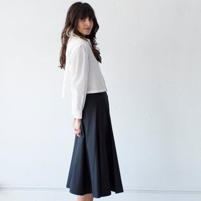Nicholson & Nicholson Puzzle-Tro Skirt: Grey Pinstripe