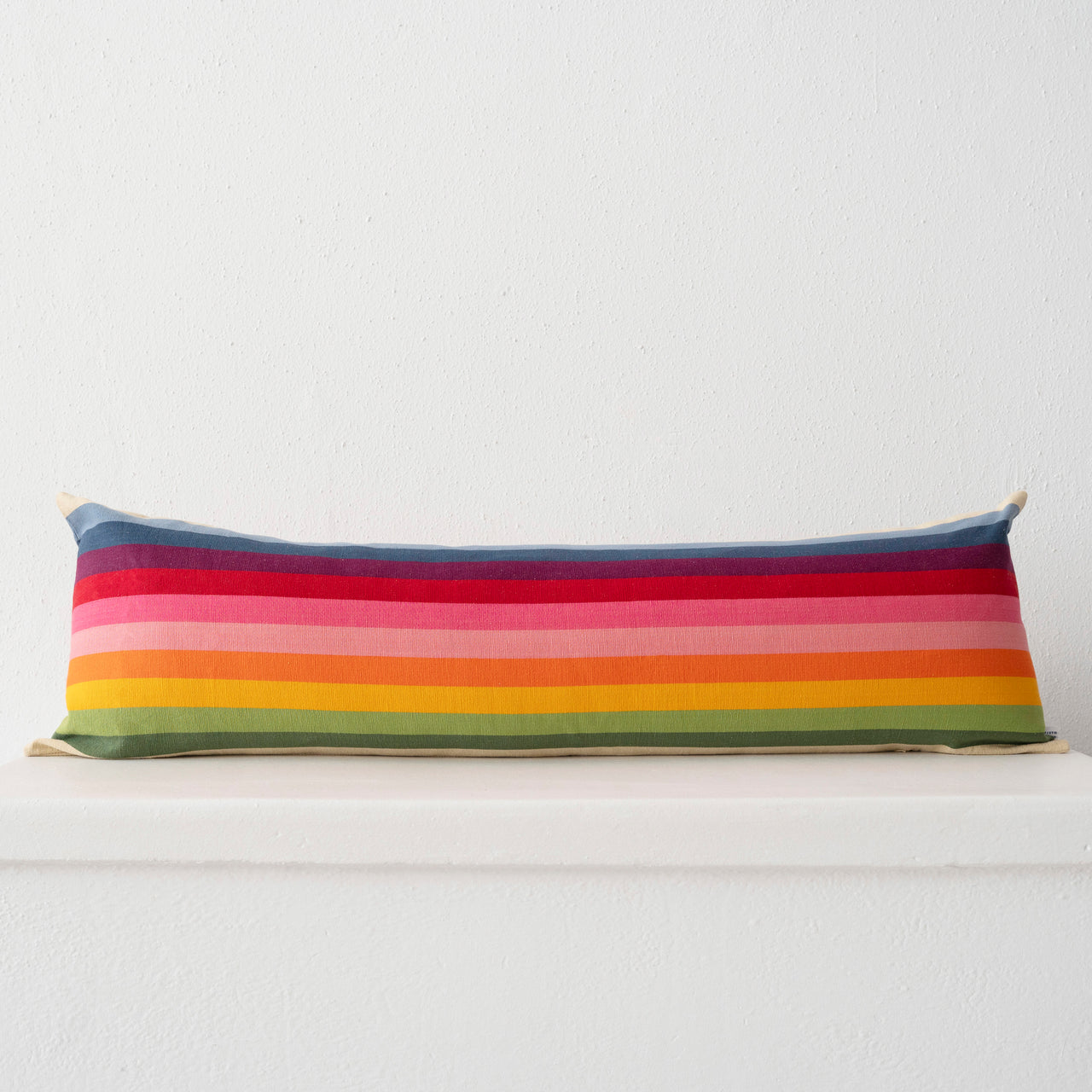 Garza Marfa Cotton 14" x 45" Bolster: Pink Spectrum