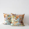 High Desert Dye + Garza Linen Pillow - Aqua, Rust, Ink