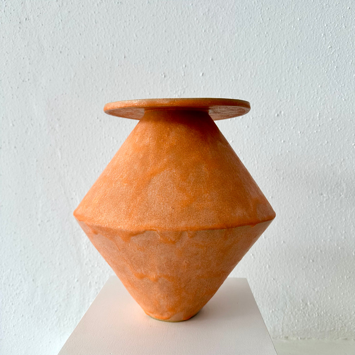 BZIPPY Jumbo Diamond Vase - Tangerine Ice