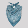 Cotton Faded Blue Rosey Bandana