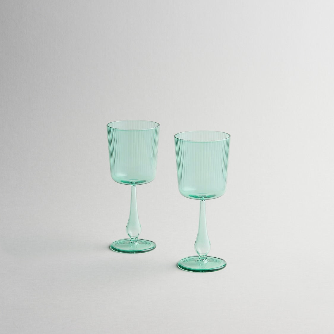R+D LAB Luisa Tinto Calice, Set of 2 - Jade Green