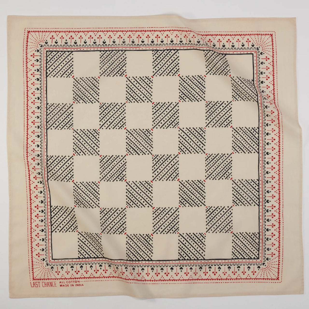 LCT Cotton Checker Bandana | Sand