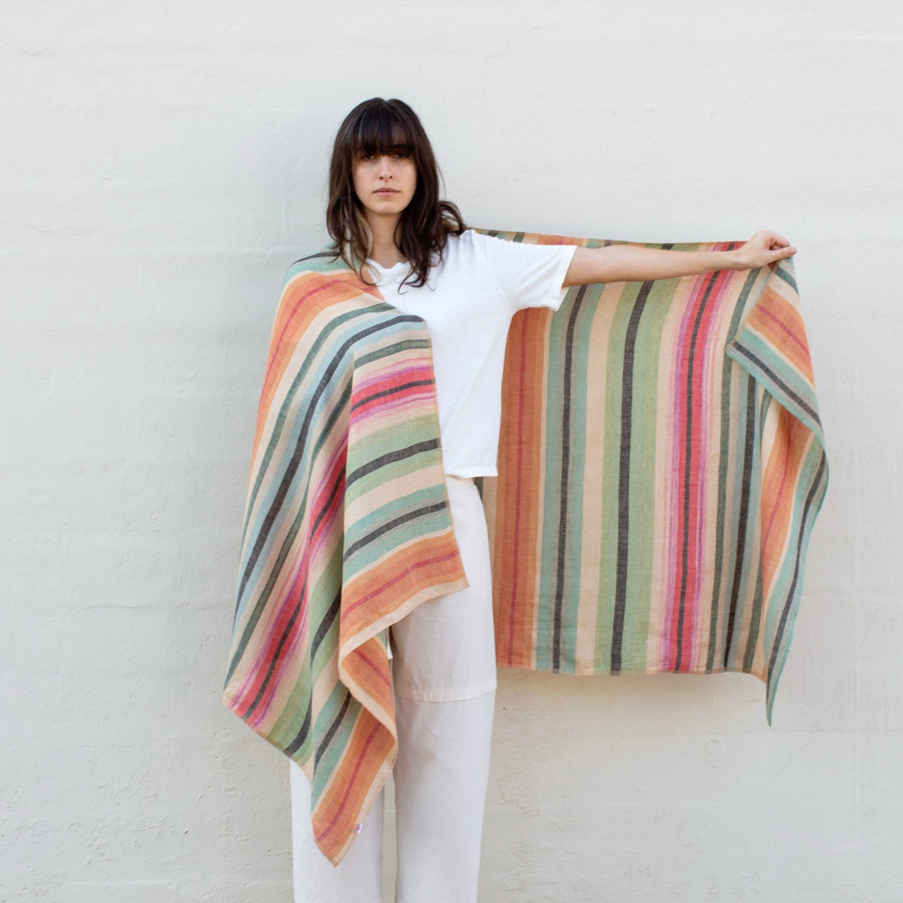 Desert Linen Shawl - Mint