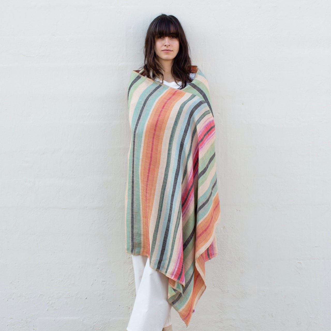 Desert Linen Shawl - Mint