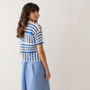 Proche Blue Crochete Polo