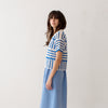 Proche Blue Crochete Polo