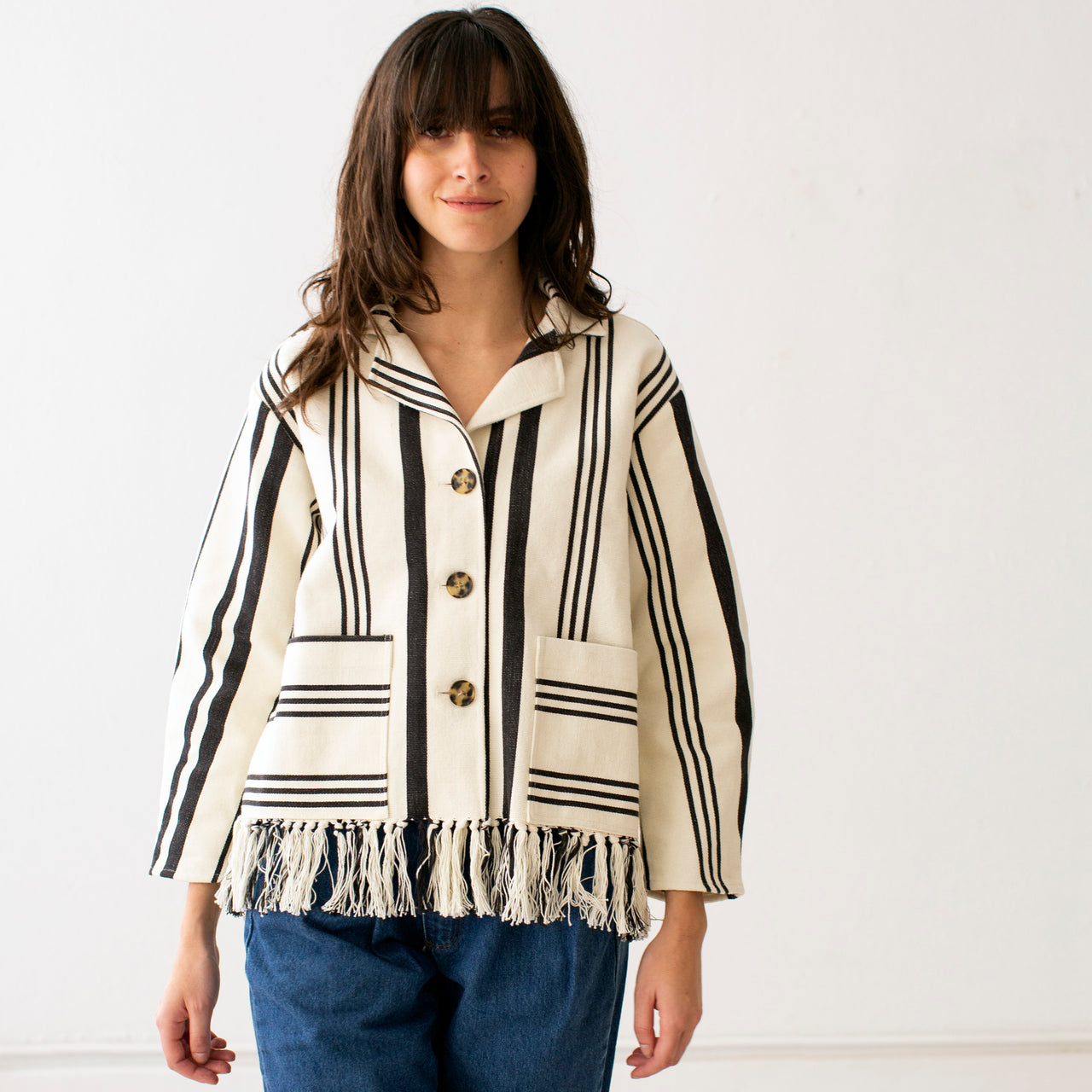 Proche X Garza Marfa, Fringe Hem Jacket