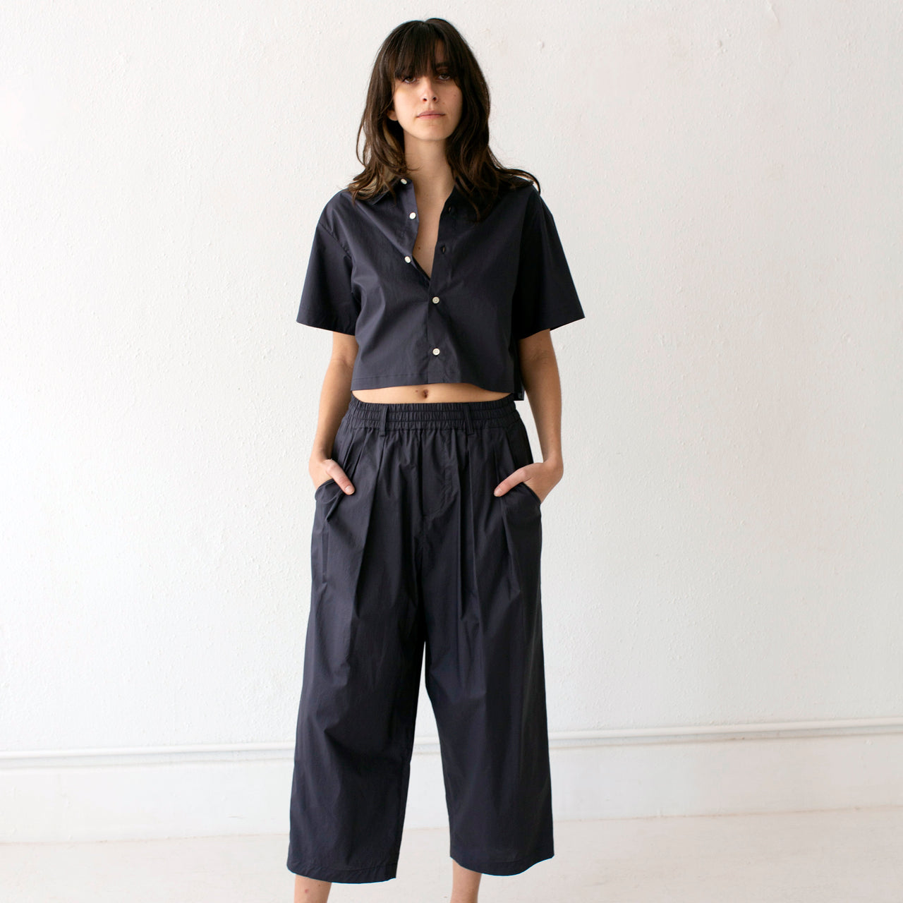 Nicholson & Nicholson - Hakama Poplin Pants - Navy