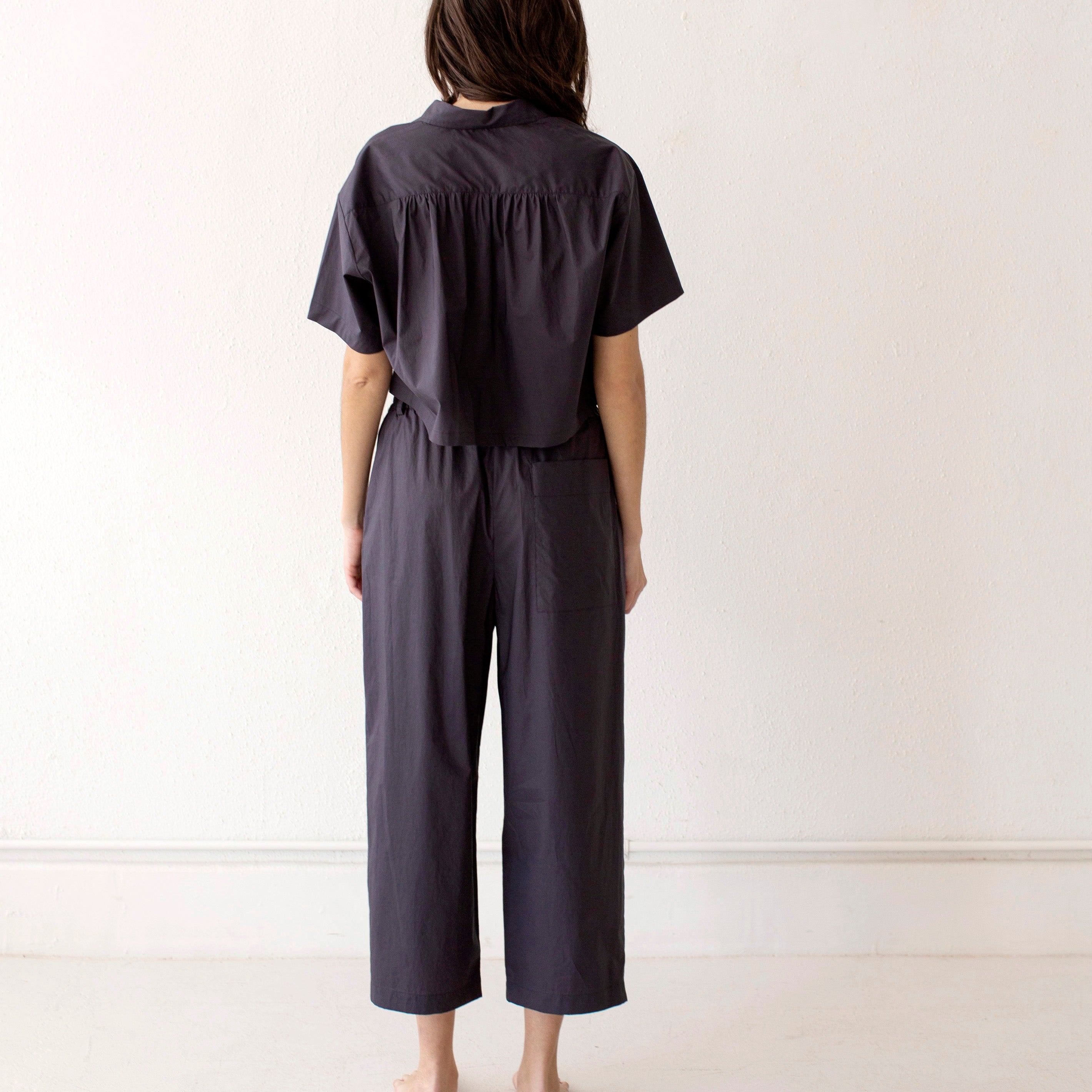 パンツ HAKAMA-POPLIN nicholson&nicholson Namu Shop - Nicholson & Nicholson Hakama Poplin Trouser - Navy