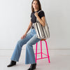 Garza Marfa  Large Ticking Stripe Tote