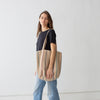 Garza Marfa Sage Stripe Tote