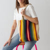 Garza Marfa Earth Spectrum Stripe Tote