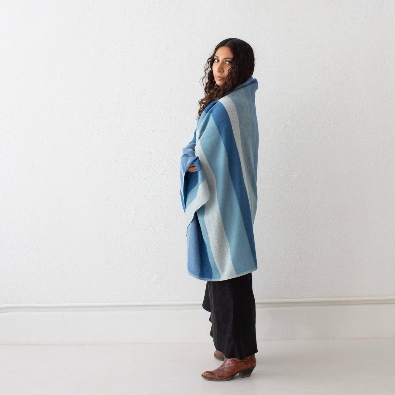 Desert Shawl - Faded Denim