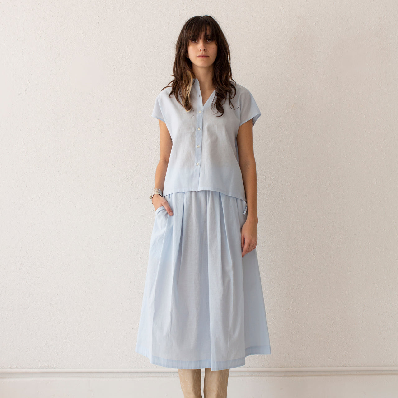 Nicholson & Nicholson - Lola Skirt - Sax Blue