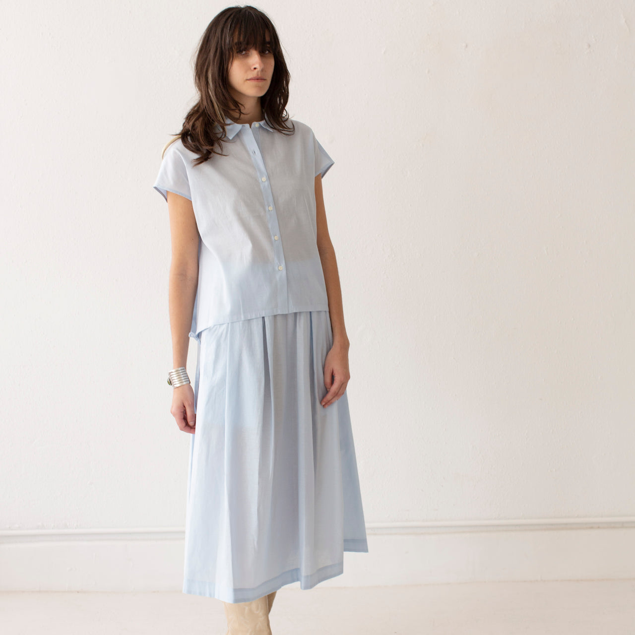 Nicholson & Nicholson - Lola Skirt - Sax Blue