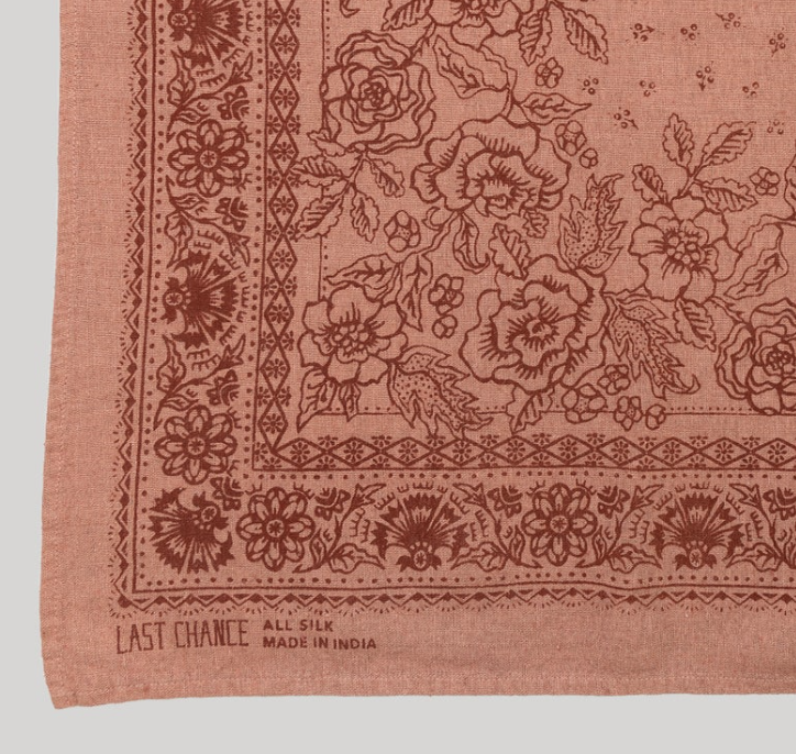 LCT Silk Bandana | Cameo Pink