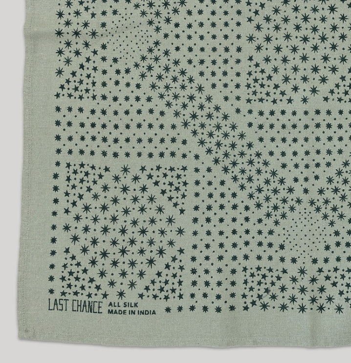 LCT Silk Bandana | Eggshell Starry