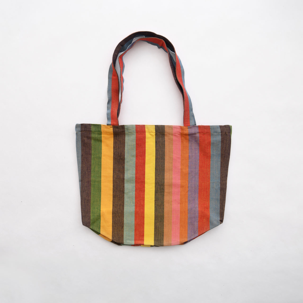 Garza Marfa Fiesta Stripe Cotton Tote Bag