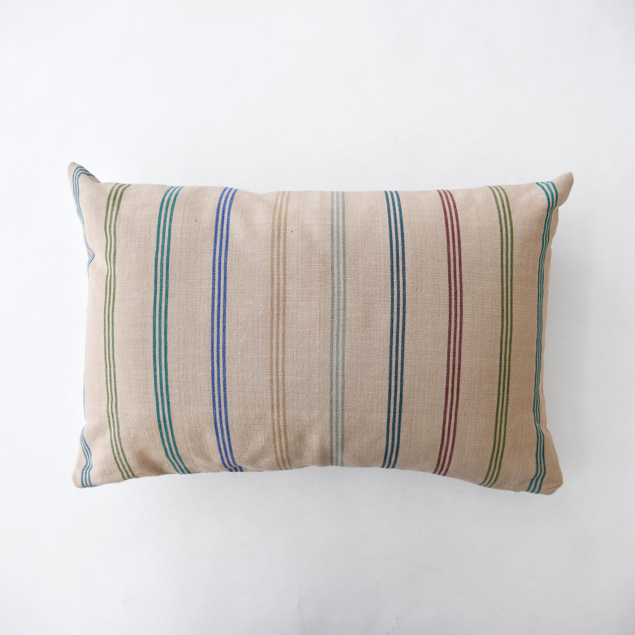 Garza Marfa Cotton 14" x 20" Pillow: Sage Stripe