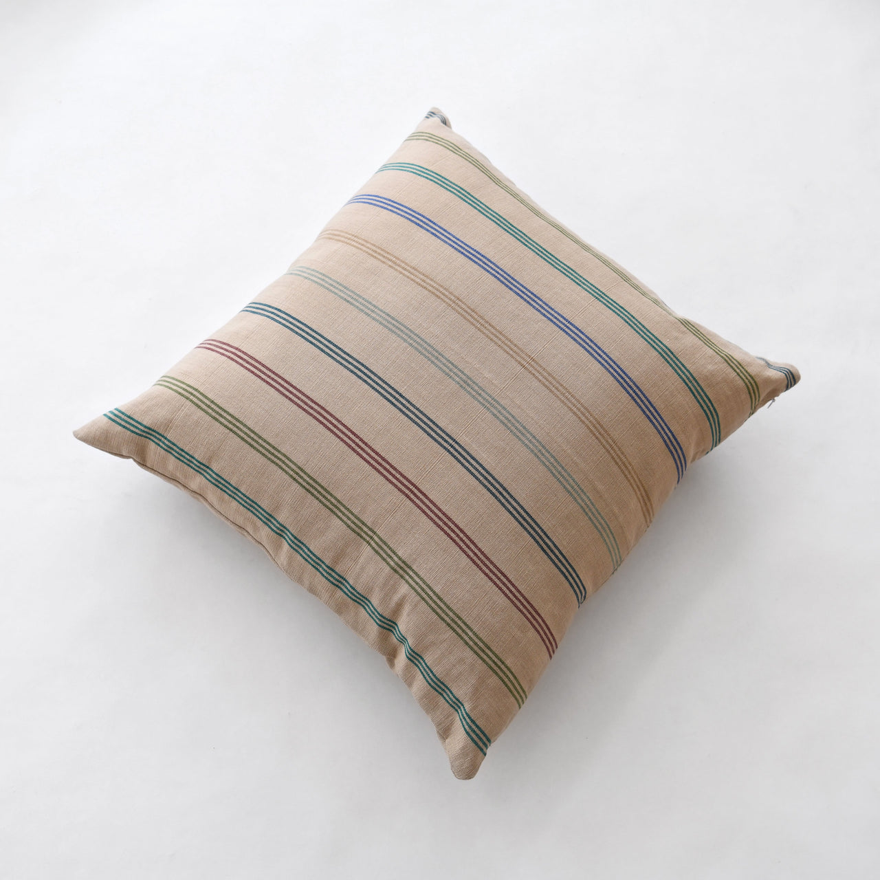 Garza Marfa Square Pillow - 20" x 20": Sage Stripe