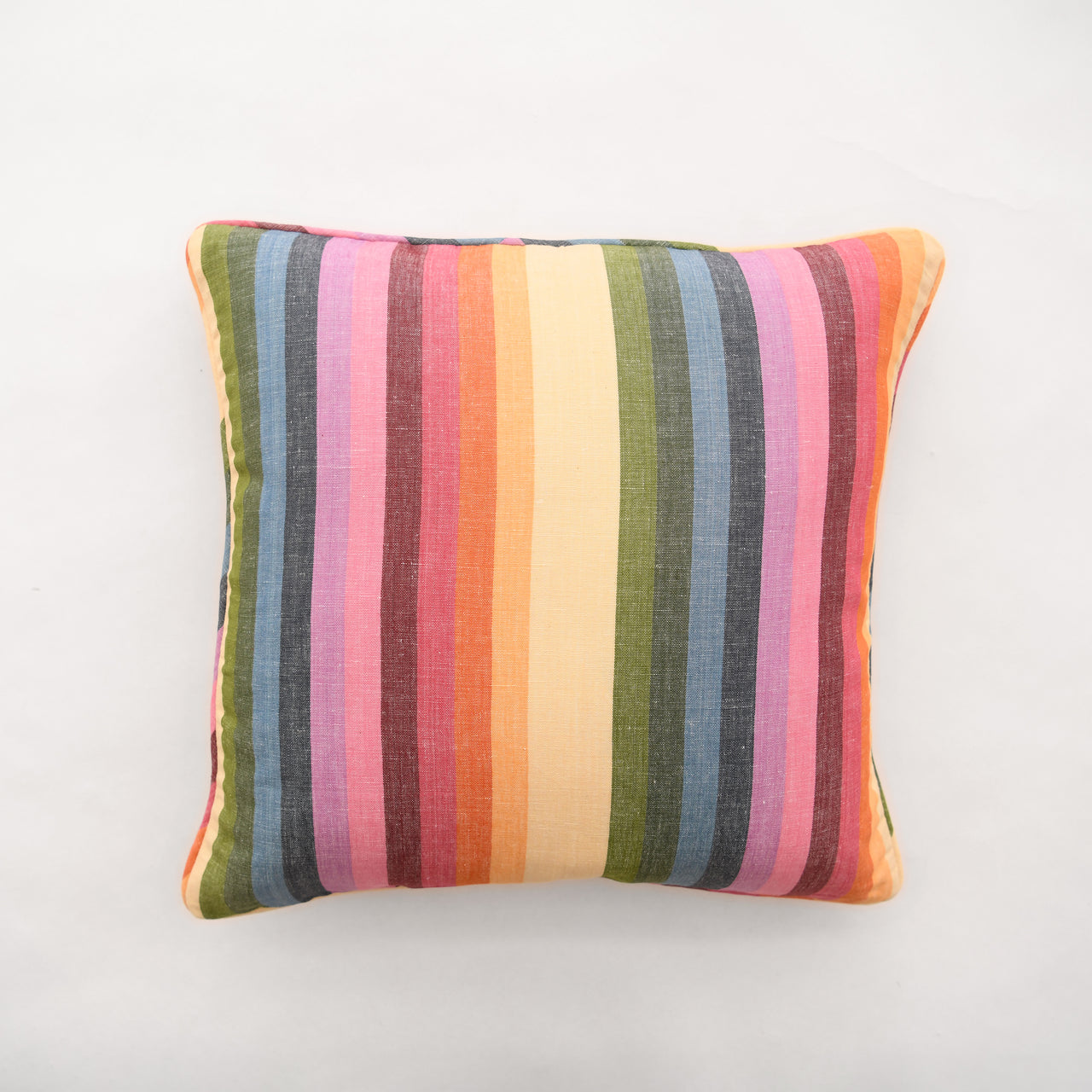 Garza Marfa Linen / Cotton 20" x 20" Pillow: Prism Stripe
