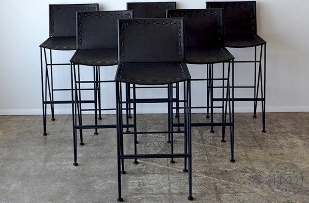 Garza Marfa Saddle Leather Barstool