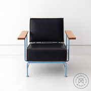 Saddle Leather Boxy Armchair Chairs