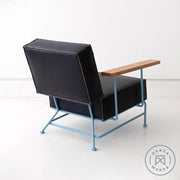Saddle Leather Boxy Armchair Chairs