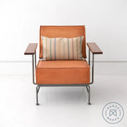 Saddle Leather Boxy Armchair Chairs