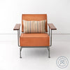 Saddle Leather Boxy Armchair Chairs