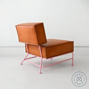 Saddle Leather Boxy Chair Chairs
