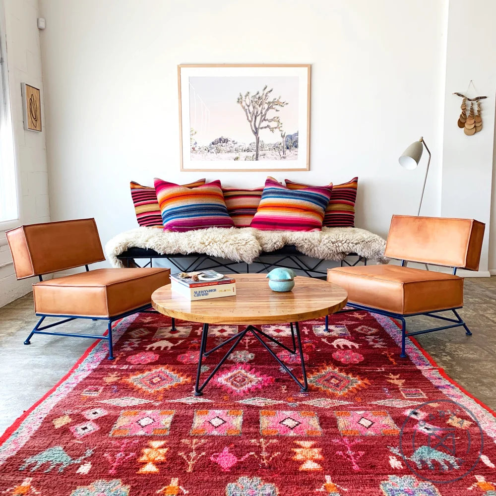 Saddle Leather Boxy Chair Chairs