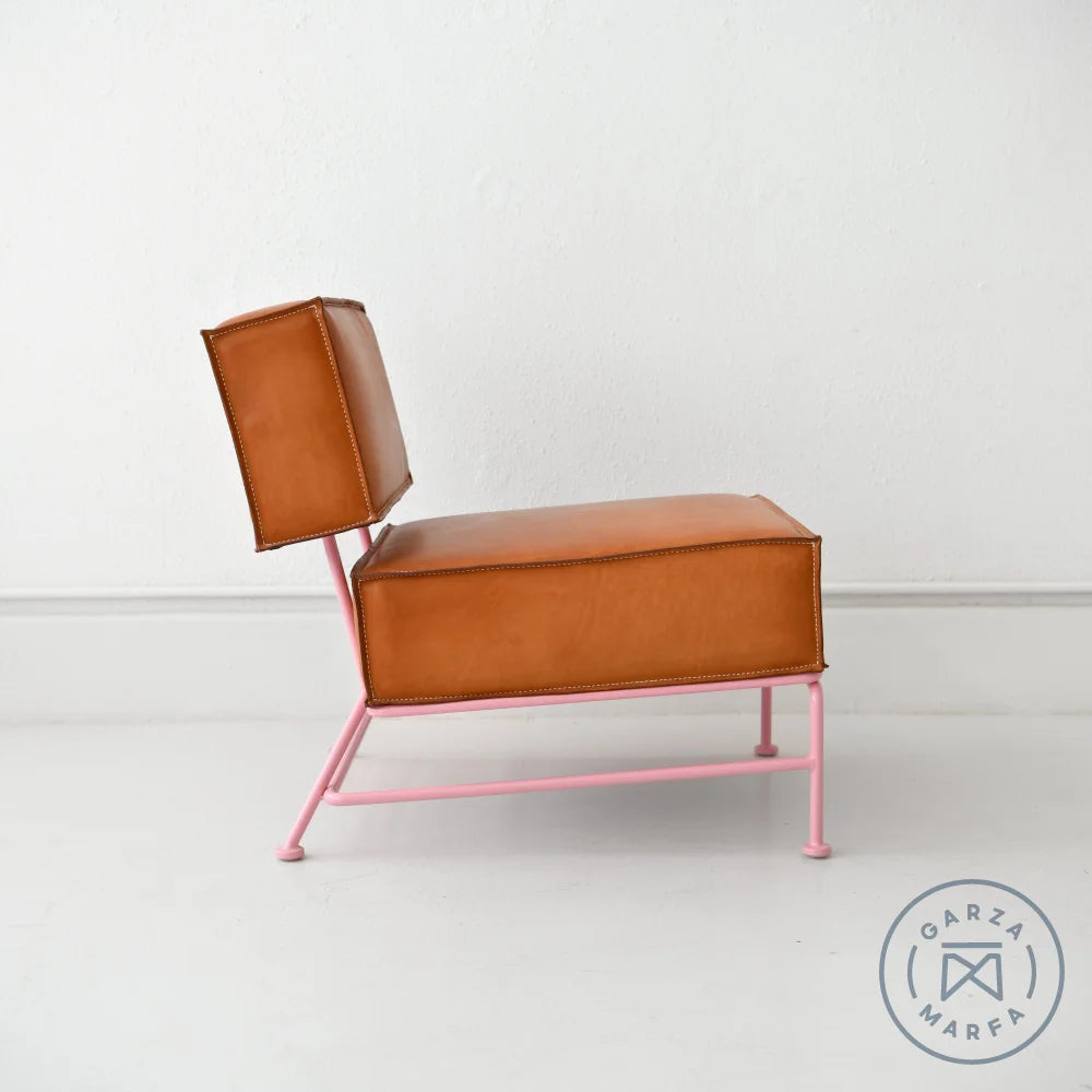 Saddle Leather Boxy Chair Chairs