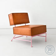 Saddle Leather Boxy Chair Chairs