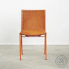 Saddle Leather Dining Chair Natural / Orange (RAL 2004) Chairs