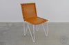 Saddle Leather Dining Chair Natural / White Chairs
