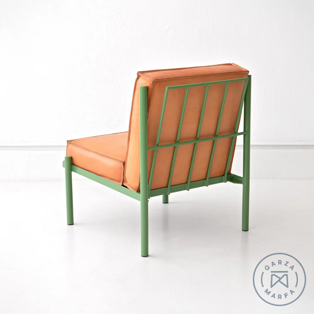 Saddle Leather Four Post Chair Chairs