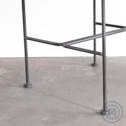 Saddle Leather Low-Back Straight Leg Dining Chair Chairs