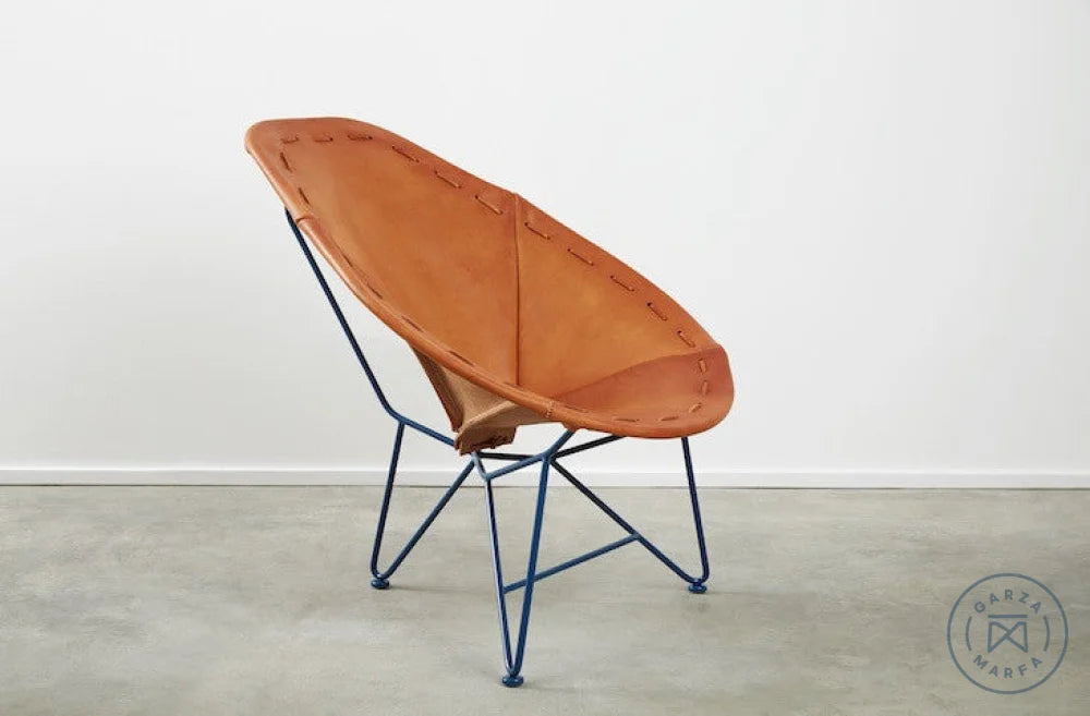 Saddle Leather Oval Chair Chairs