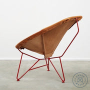 Saddle Leather Oval Chair Chairs