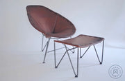 Saddle Leather Oval Chair Chairs