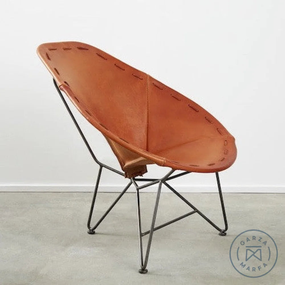 Saddle Leather Oval Chair Chairs