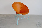 Saddle Leather Round Chair Chairs